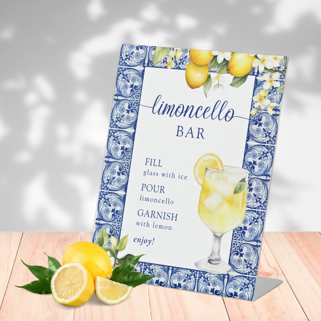 Main Squeeze Lemons Limoncello Bar Pedestal Sign (Creator Uploaded)