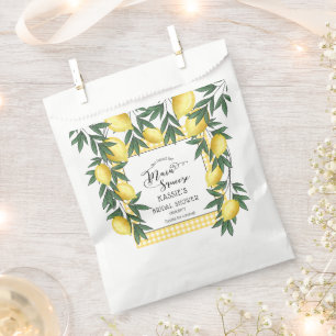 Main Squeeze Lemons Tropical Bridal Shower Favour Bag