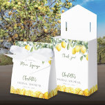 Main Squeeze Watercolor Lemons Bridal Shower Favour Box<br><div class="desc">These modern watercolor 'she found her main squeeze' lemons bridal shower favour boxes can be personalised with your information in stylish typography. Designed by Thisisnotme©</div>