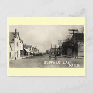 Main St., Buffalo Lake, Minnesota Vintage Postcard