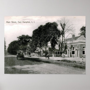 Main St., East Hampton, NY Vintage Poster