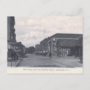 Main St., Hackensack, New Jersey Vintage Postcard