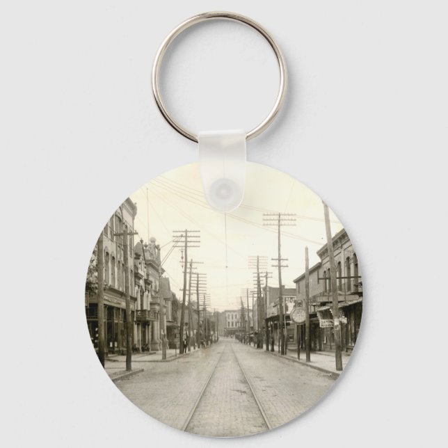 Main St. Nanticoke Pa. 1906 Key Ring (Front)