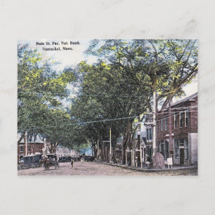 Main St, Nantucket, Massachusetts, Vintage Postcard