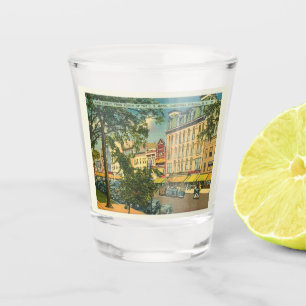Main St, Saratoga Springs NY Vintage Shot Glass