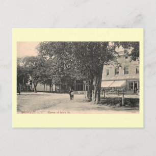 Main St., Sayville, Long Island NY Vintage Postcard