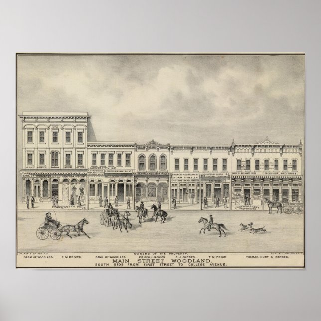 Main St Woodland 2 Poster (Front)