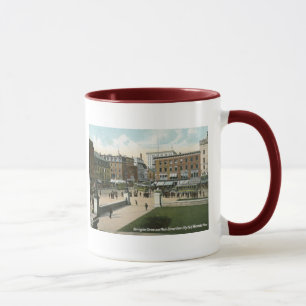Main St., Worcester, MA 1910 Vintage Mug