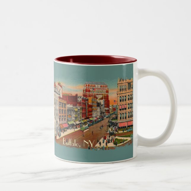 Main Street - Buffalo, NY Vintage Coffee Mug (Right)