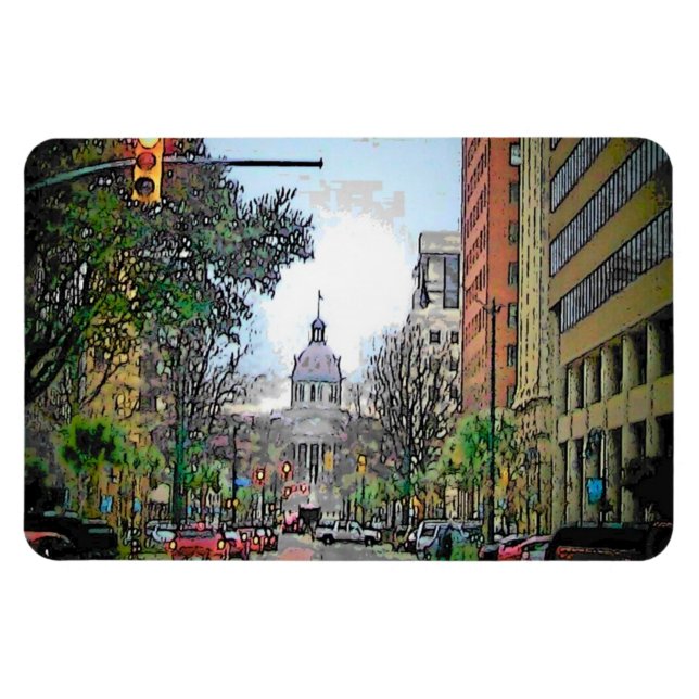Main Street Columia SC Magnet (Horizontal)