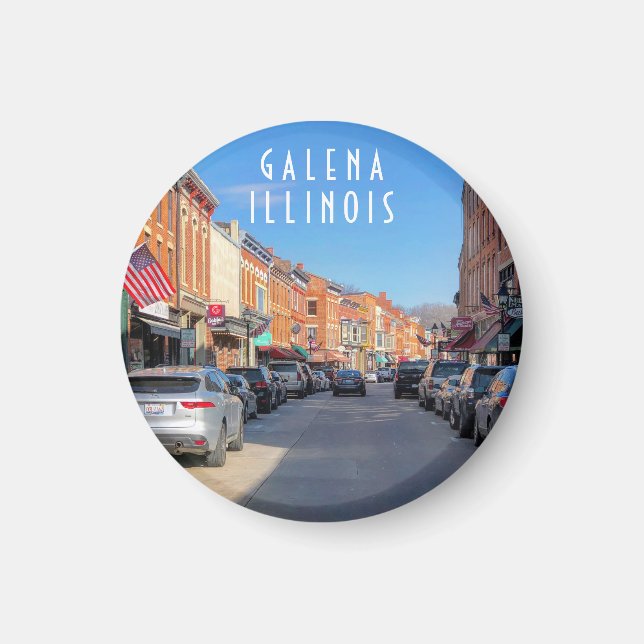 Main Street Galena Illinois Magnet (Front)