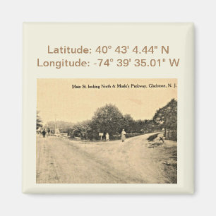 Main Street, Gladstone NJ Vintage Magnet