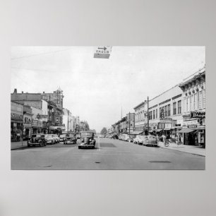 Main Street in Walla Walla, WA Photograph Poster