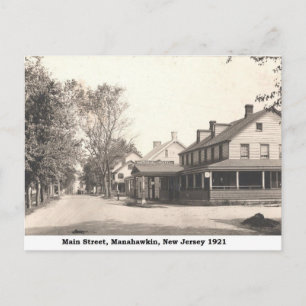 Main Street, Manahawkin NJ Vintage Postcard