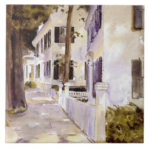 Main Street, Nantucket, fine art, Ceramic Tile