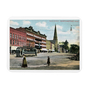 Main Street, Northampton, Massachusetts Vintage  Magnet