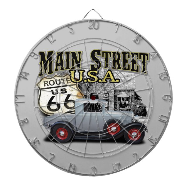 Main Street Rod Dartboard (Front)