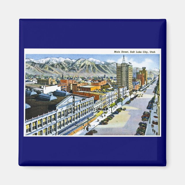 Main Street, Salt Lake City, Utah Magnet (Front)