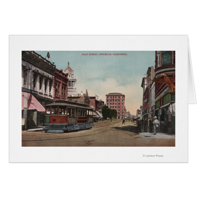 Main Street View with Street Car (Front Horizontal)