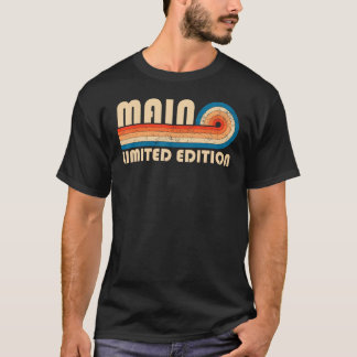 MAIN Surname Retro Vintage 80s 90s Birthday Reunio T-Shirt