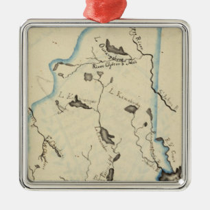 Maine 11 metal tree decoration