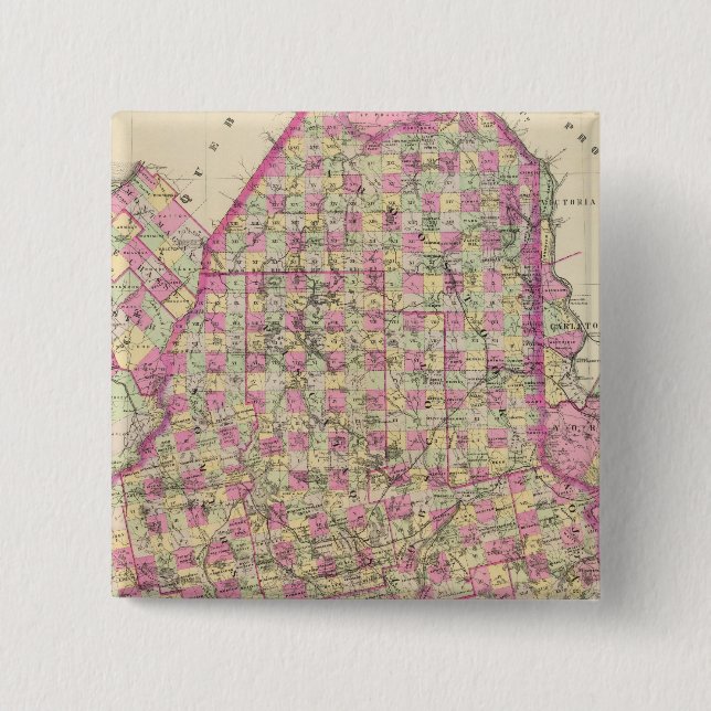 Maine 15 Cm Square Badge (Front)