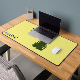 Maine 1901 flag desk mat