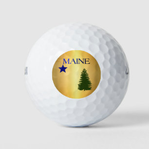 Maine (1901) flag golf balls