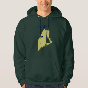 Maine 1901 flag hoodie