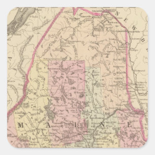 Maine 3 square sticker