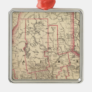 Maine 6 metal tree decoration