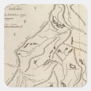 Maine 8 square sticker