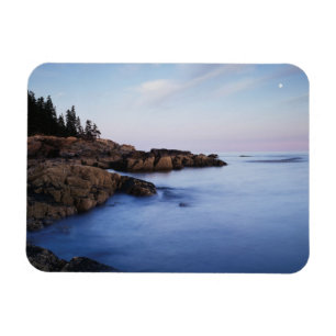 Maine, Acadia National Park, Moonset Magnet