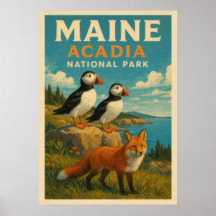 Maine Acadia National Park V01 Poster