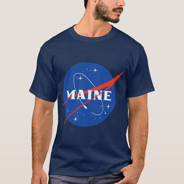 Maine Astronaut T-Shirt (Front)