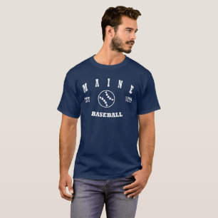 Maine Baseball Retro Logo T-Shirt