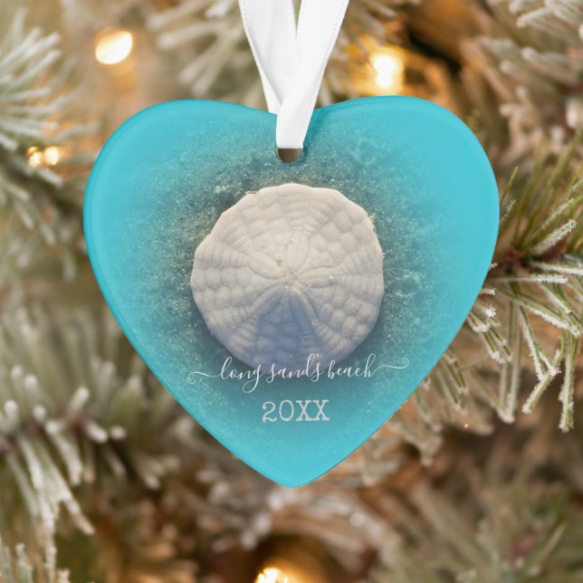 Maine Beach Ocean Sand Dollar Ornament (Tree)