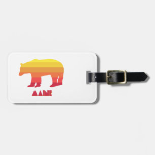 Maine Bear Luggage Tag