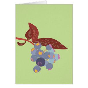 Maine blueberry folded notecards