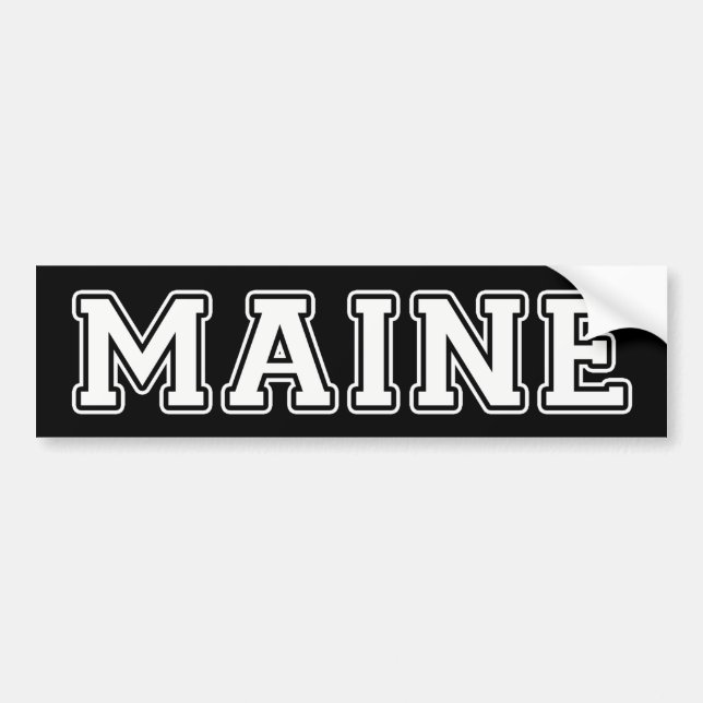 Maine Bumper Sticker (Front)