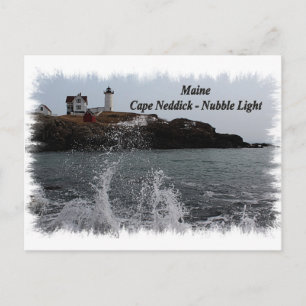 Maine Cape Neddick - Nubble Light Postcard