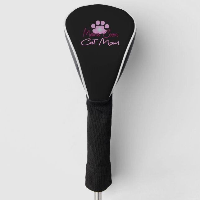Maine cat mum golf head cover (Front)