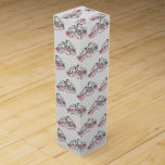 Maine Chickadee Bird Winter Christmas Holiday Snow Wine Box<br><div class="desc">Design features an original pen-and-ink illustration of a pair of chickadee birds on a pine branch, surrounded by snow, pinecones, and a strand of red Christmas lights. This illustration is also available on coordinating holiday products. Don't see what you're looking for? Need help with customisation? Contact Rebecca to have something...</div>