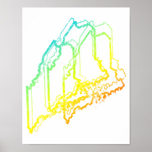 maine chill blur poster