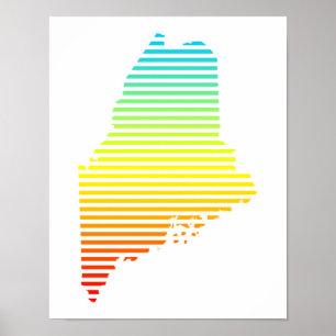 maine chill fade poster
