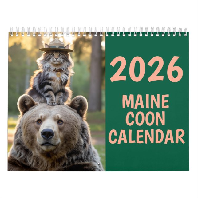 Maine Coon Cat Calendar (Cover)