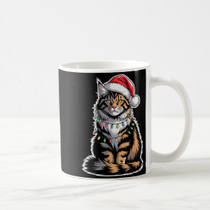Maine Coon Cat Christmas Xmas Kitten Kitty Lover M Coffee Mug