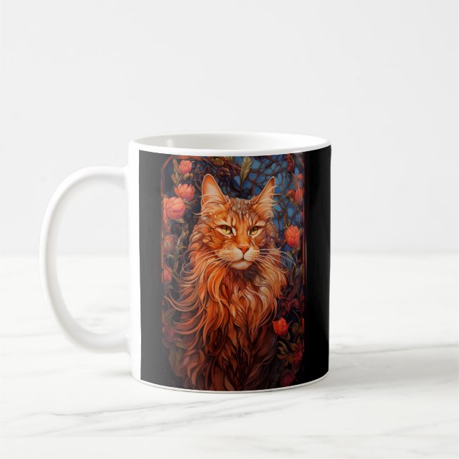 Maine Coon cat Coffee Mug (Left)