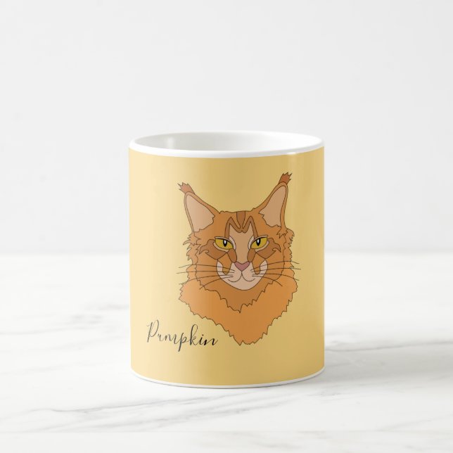 Maine Coon Cat Coffee Mug (Center)