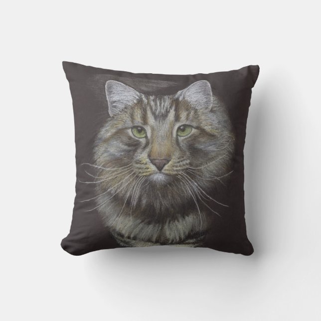 Maine Coon Cat Cushion (Front)